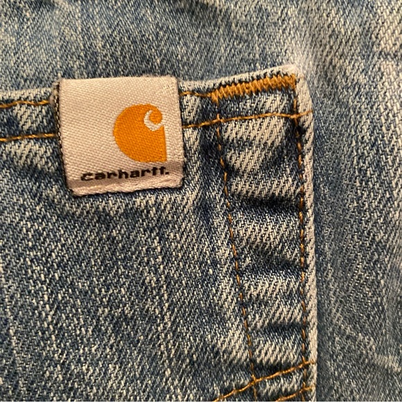 CARHARTT Women’s Jeans “Relax Fit” Size 16x32” Straight Leg Med/Wash EUC - Picture 4 of 6